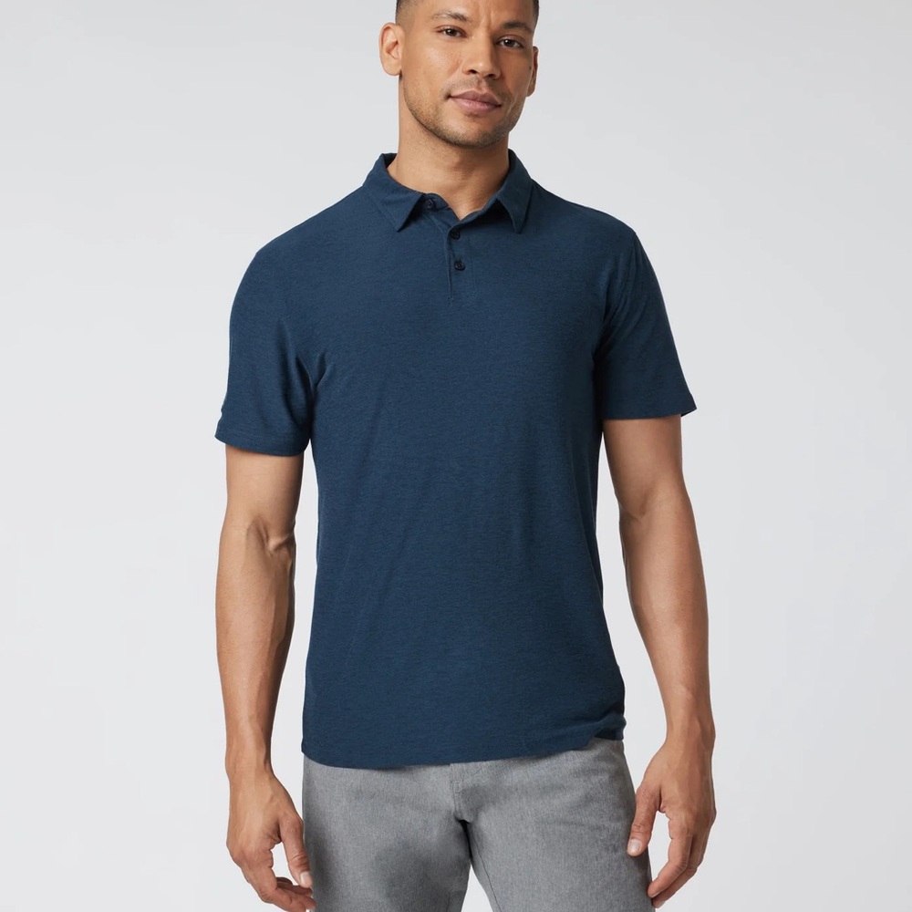Vuori Men’s Strato Tech Polo Navy Heather
